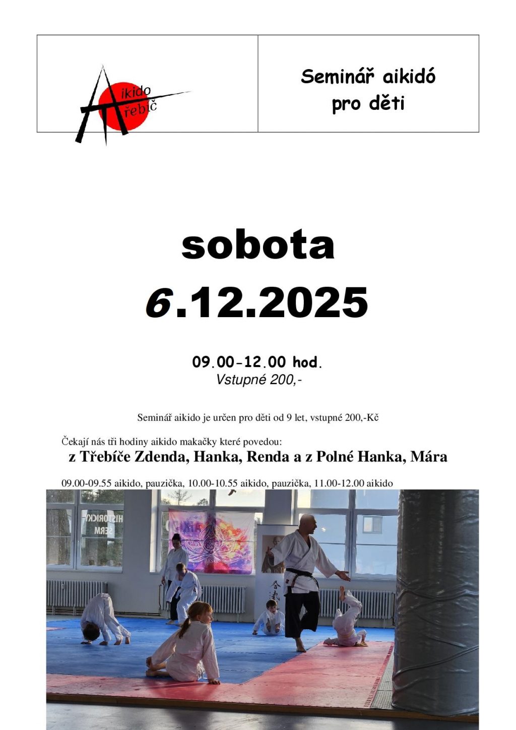 2025.12.08 Oddilovy seminar aikido pro děti