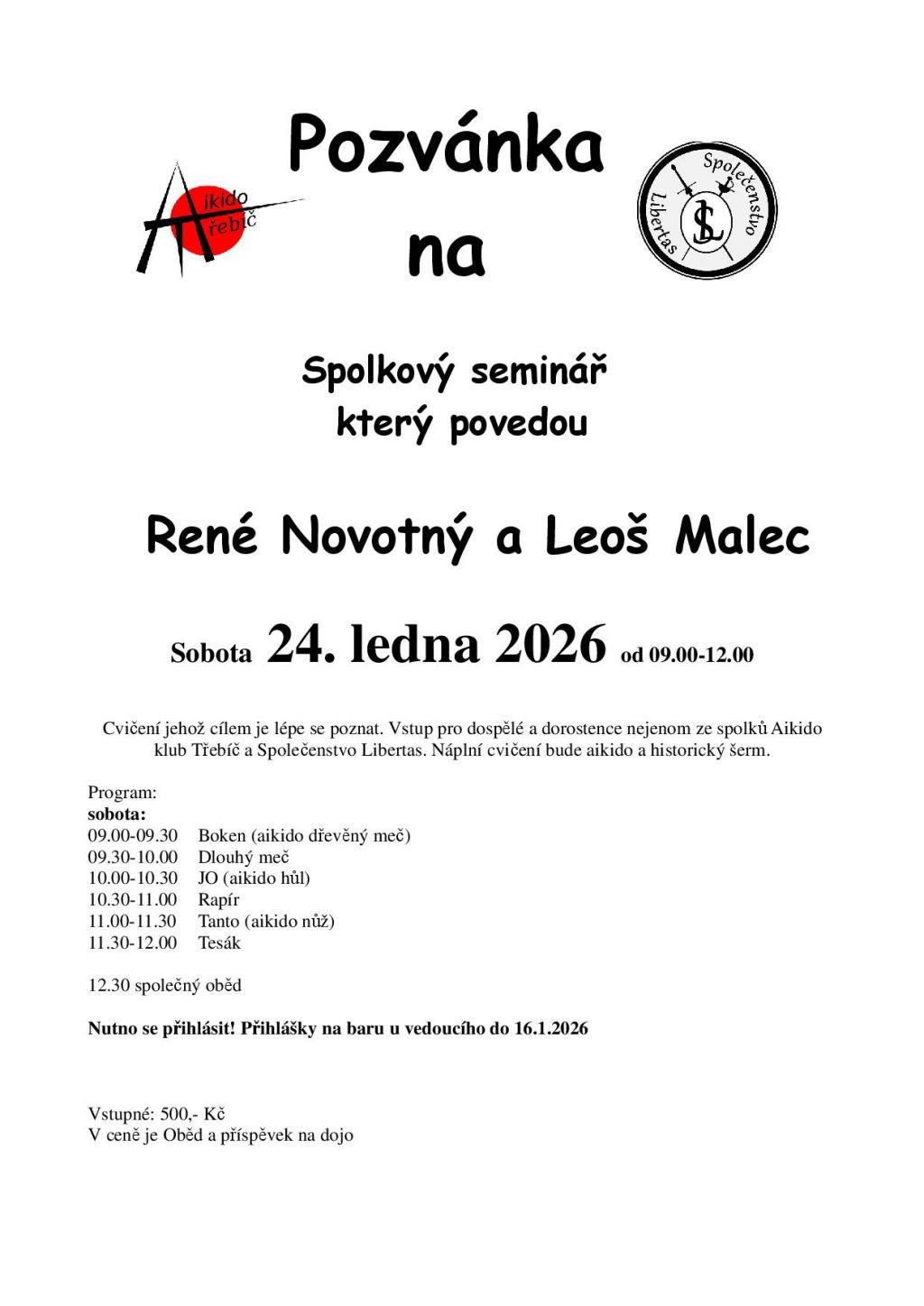Spolkový seminář 2026